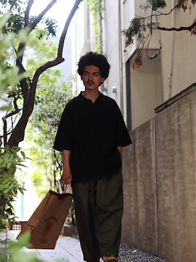 「is-ness（イズネス）のアイテム」を使った、タカさん（メンズ・175cm）の夏コーディネート