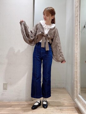 「でにむ」｜「アイテム（パンプス）」を使った、めめさん（レディース・162cm）の冬コーディネート
