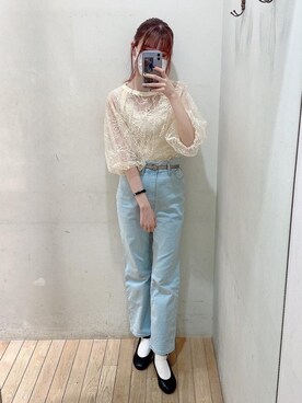 「でにむ」｜「アイテム（パンプス）」を使った、めめさん（レディース・162cm）の春コーディネート