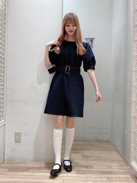 「でにむ」｜「アイテム（パンプス）」を使った、めめさん（レディース・162cm）の春コーディネート