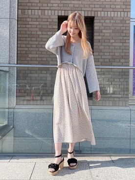 めめさん（レディース・162cm）の春コーディネート