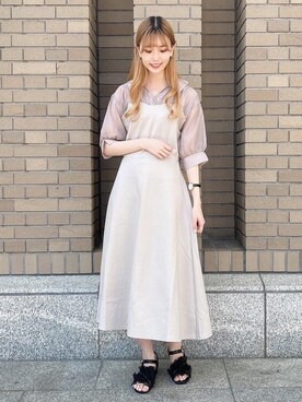 めめさん（レディース・162cm）の春コーディネート