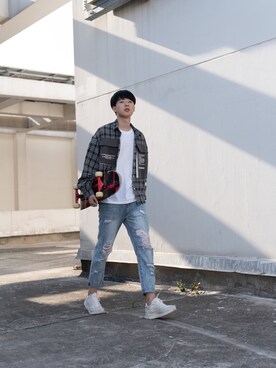 「天台」｜Gavin ·gongさん（メンズ・177cm）の夏コーディネート