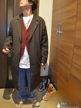 「uu」｜ゆずコスさん（メンズ・168cm）の冬コーディネート