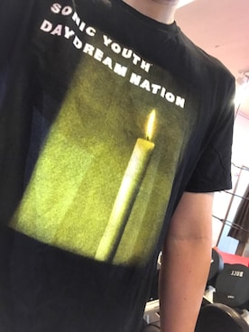 「sonic youth（ソニックユース）のアイテム」を使った、discoさん（メンズ・174cm）の夏コーディネート