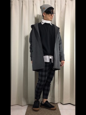 「SPAO（スパオ）のアイテム（ジャケット/アウター）」を使った、mikechungさん（メンズ・163cm）の冬コーディネート
