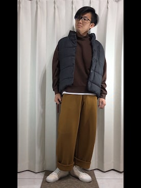 「SPAO（スパオ）のアイテム（ジャケット/アウター）」を使った、mikechungさん（メンズ・163cm）の冬コーディネート
