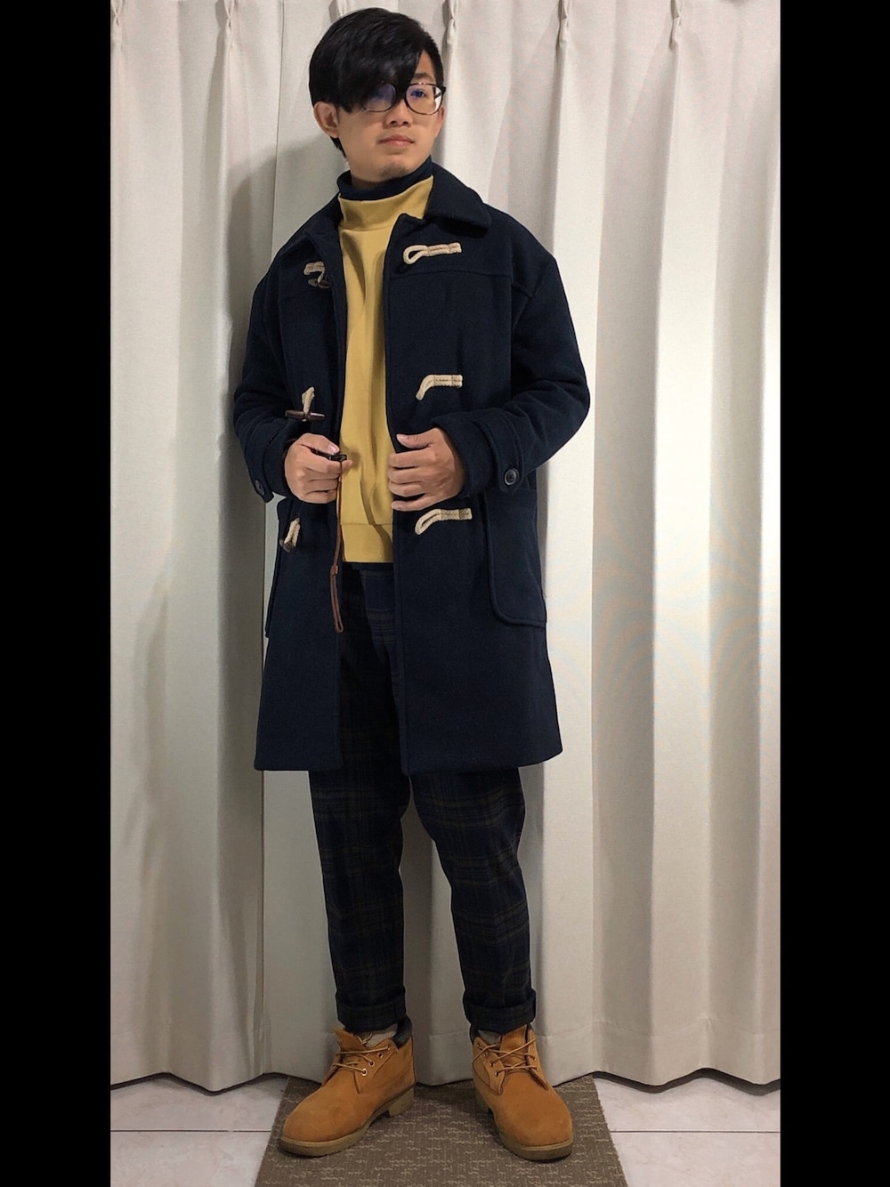 「UNIQLOのアイテム（パンツ、その他）」を使った、mikechungさん（メンズ・163cm）の冬コーディネートの1枚目の写真
