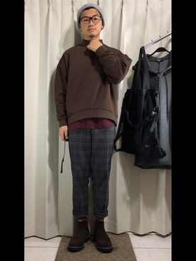 「SPAO（スパオ）のアイテム（ジャケット/アウター）」を使った、mikechungさん（メンズ・163cm）の冬コーディネート