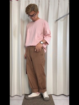 「EXCELSIOR（エクセルシオール）のアイテム」を使った、mikechungさん（メンズ・163cm）の春コーディネート