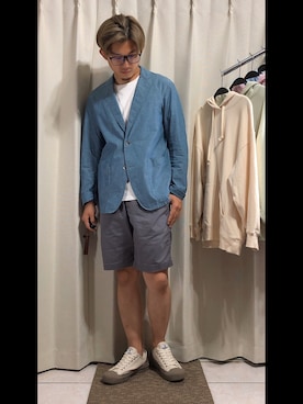 「EXCELSIOR（エクセルシオール）のアイテム」を使った、mikechungさん（メンズ・163cm）の春コーディネート