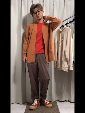 「EXCELSIOR（エクセルシオール）のアイテム」を使った、mikechungさん（メンズ・163cm）の春コーディネート