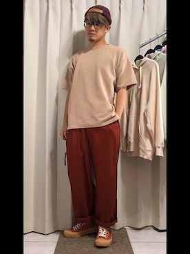 「EXCELSIOR（エクセルシオール）のアイテム」を使った、mikechungさん（メンズ・163cm）の春コーディネート