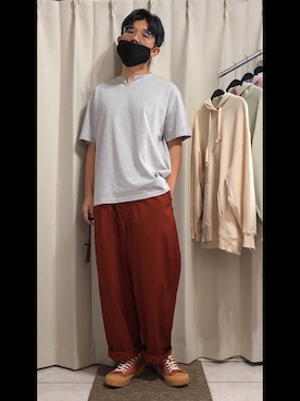 「EXCELSIOR（エクセルシオール）のアイテム」を使った、mikechungさん（メンズ・163cm）の春コーディネート