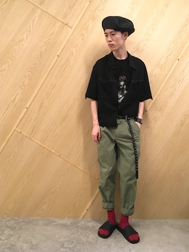 「DISCOVERED（ディスカバード）のアイテム（アクセサリー）」を使った、Muraiさん（メンズ・173cm）の春コーディネート