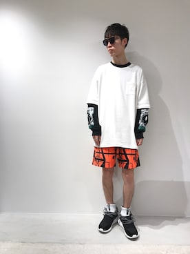 「yoshiokubo（ヨシオクボ）のアイテム」を使った、Muraiさん（メンズ・173cm）の夏コーディネート