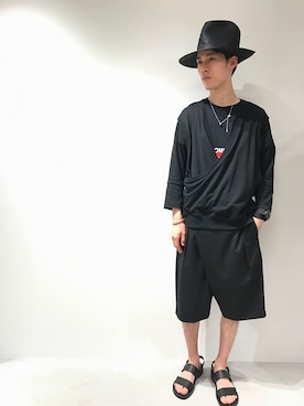 「TAKAHIROMIYASHITATheSoloIst.（タカヒロミヤシタザソロイスト）のアイテム（トップス）」を使った、Muraiさん（メンズ・173cm）の夏コーディネート