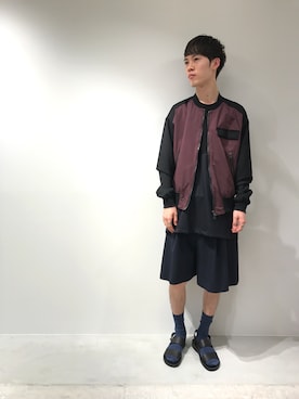 「PADRONE（パドローネ）のアイテム（サンダル）」を使った、Muraiさん（メンズ・173cm）の夏コーディネート