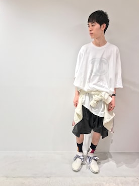 「RAF SIMONS（ラフシモンズ）のアイテム」を使った、Muraiさん（メンズ・173cm）の夏コーディネート