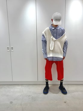 「doublet（ダブレット）のアイテム（トップス）」を使った、Muraiさん（メンズ・173cm）の冬コーディネート