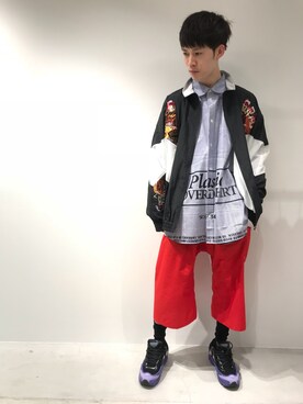 「doublet（ダブレット）のアイテム（ブルゾン）」を使った、Muraiさん（メンズ・173cm）の春コーディネート