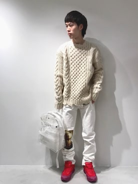 「RAF SIMONS（ラフシモンズ）のアイテム」を使った、Muraiさん（メンズ・173cm）の秋コーディネート