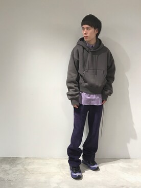 「JOHN LAWRENCE SULLIVAN（ジョンローレンスサリバン）のアイテム（その他パンツ）」を使った、Muraiさん（メンズ・173cm）の秋コーディネート