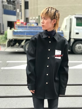 「RAF SIMONS（ラフシモンズ）のアイテム（トップス）」を使った、Muraiさん（メンズ・173cm）の冬コーディネート