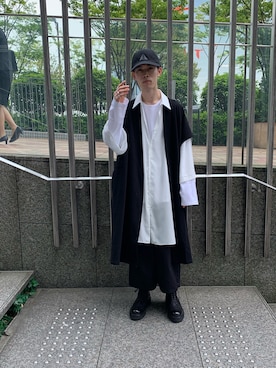 「LAD MUSICIAN（ラッドミュージシャン）のアイテム（帽子）」を使った、Muraiさん（メンズ・173cm）の春コーディネート