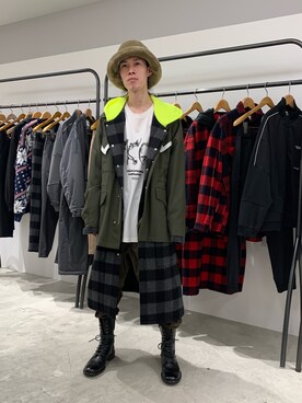 「KIJIMA TAKAYUKI」｜「アイテム（ブルゾン）」を使った、Muraiさん（メンズ・173cm）の秋コーディネート