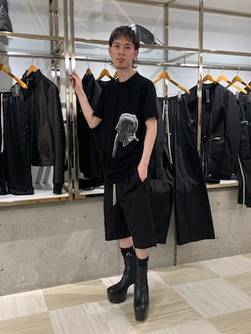 「OFF-WHITE」｜「アイテム（ブーツ）」を使った、Muraiさん（メンズ・173cm）の春コーディネート