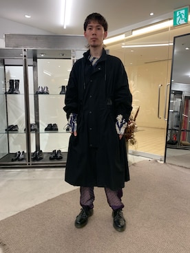 「yoshiokubo（ヨシオクボ）のアイテム」を使った、Muraiさん（メンズ・173cm）の春コーディネート