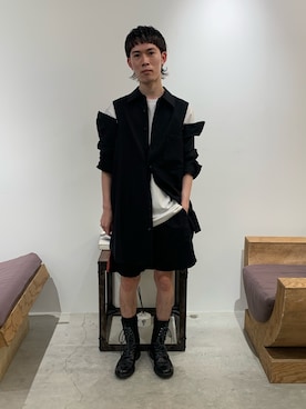 「Ground Y（グラウンドワイ）のアイテム」を使った、Muraiさん（メンズ・173cm）の春コーディネート