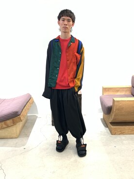 「TOGA PULLA（トーガ　プルラ）のアイテム」を使った、Muraiさん（メンズ・173cm）の夏コーディネート