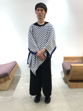 「Ground Y（グラウンドワイ）のアイテム」を使った、Muraiさん（メンズ・173cm）の夏コーディネート