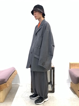 「アイテム（テーラードジャケット）」を使った、Muraiさん（メンズ・173cm）の夏コーディネート