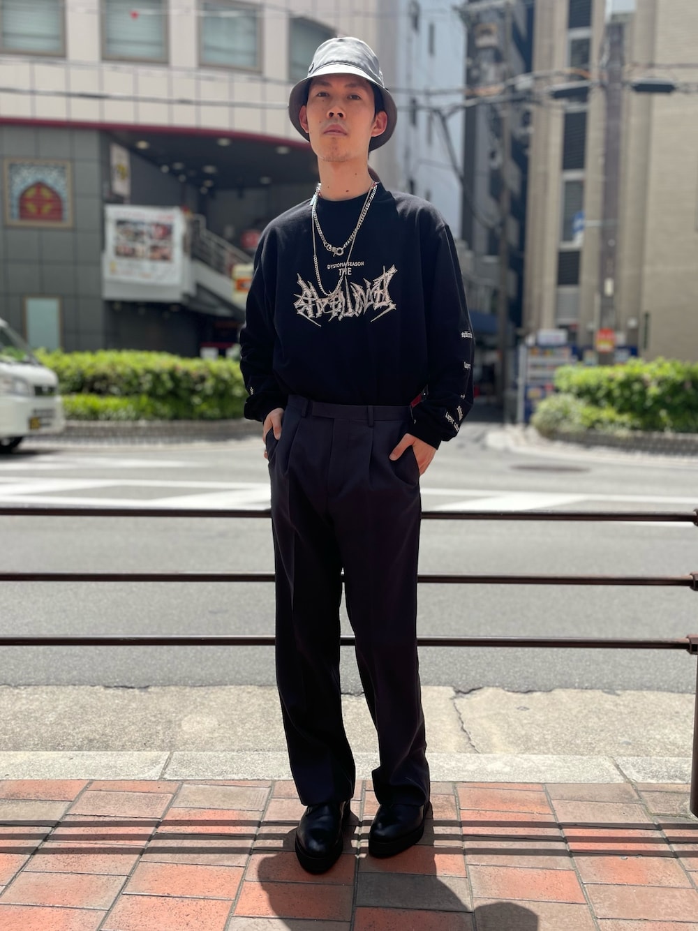 Rick Owensの帽子を使ったメンズ人気ファッションコーディネート