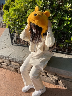 「chocomee（チョコミー）のアイテム（パンツ）」を使った、uuuuka:)さん（レディース・153cm）の春コーディネート