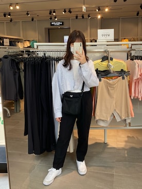 「chocomee（チョコミー）のアイテム（パンツ）」を使った、uuuuka:)さん（レディース・153cm）の春コーディネート