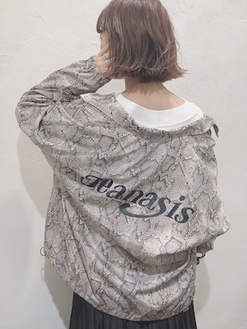 「アニマル」｜「アイテム（ブルゾン）」を使った、saaya  ☺︎さん（レディース・166cm）の冬コーディネート