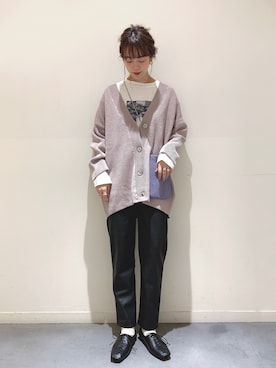 「JEANASIS（ジーナシス）のアイテム（バレエシューズ）」を使った、saaya  ☺︎さん（レディース・166cm）の春コーディネート
