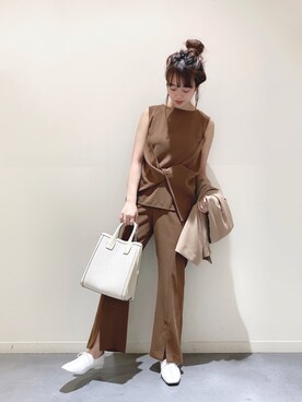 「JEANASIS（ジーナシス）のアイテム（バレエシューズ）」を使った、saaya  ☺︎さん（レディース・166cm）の春コーディネート