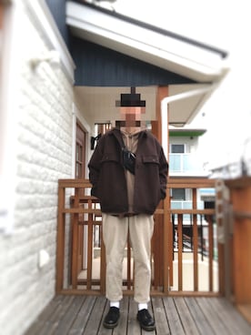 「アイテム（ブルゾン）」を使った、Neko兄さん（メンズ・173cm・30代）の冬コーディネート