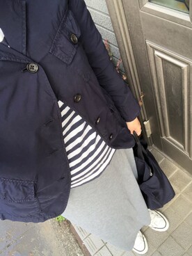 「UNIQLO（ユニクロ）のアイテム（ナイロンジャケット）」を使った、lovely green heartさん（レディース・153cm）の春コーディネート