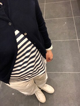 「アイテム（デジタル腕時計、ホワイト系）」を使った、lovely green heartさん（レディース・153cm）の春コーディネート