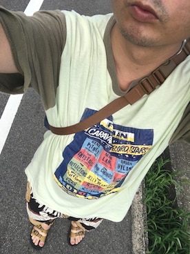 かとさんさん（メンズ・167cm）の夏コーディネート