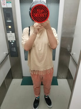「SUPERTHANKS」｜「アイテム（バッグ）」を使った、かとさんさん（メンズ・167cm）の夏コーディネート