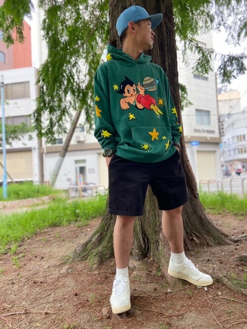 BAIT（ベイト）の「【2105_ASB】ASTRO BOY STARS HOODIE 215-ASB-PRK