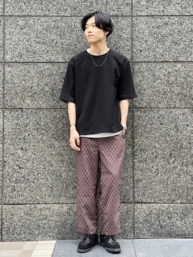 「417 EDIFICE（フォーワンセブンエディフィス）のアイテム（タンクトップ）」を使った、MIWAさん（メンズ・181cm）の夏コーディネート
