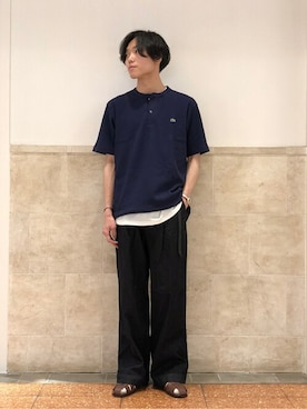 「ワッフル」｜「アイテム（サンダル）」を使った、MIWAさん（メンズ・181cm）の夏コーディネート